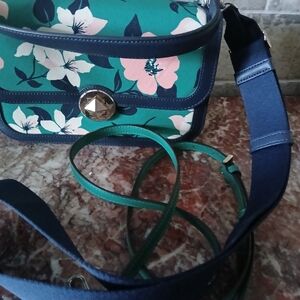 kate spade Teal Floral and Navy Blue Bags